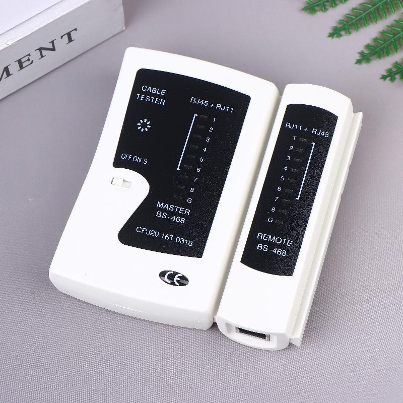 468 Инструмент для тестирования сети Тестер сетевого кабеля Ethernet, Инструмент для проверки подключения экранированного кабеля UTP/STP и телефонной линии