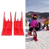 2pcs Easy Snowboard Sledge Orange Balance Bike Snow Ski Set Adjustable Balanced Car Skis  Winter Fun