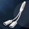 Аудиокабель Зарядка 2 в 1 Для Iphone14 13 12 11 Pro Max X 8 Аксессуары Зарядный кабель Наушники Аудио Aux Адаптер Зарядное устройство