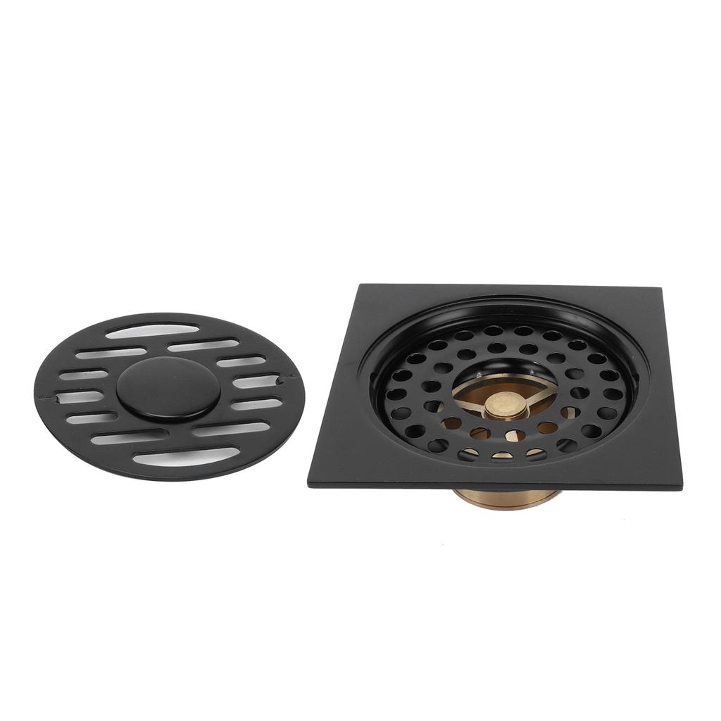 Скрытый сливной комплект для пола, дезодорант, сливная часть для душа для ванной комнаты, кухни, черный