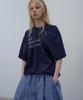 LCDC™ Draped Lettering Print T-Shirt (Navy)