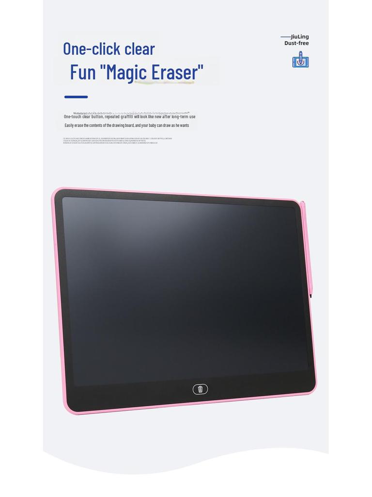 Children's Large LCD Handwriting Tablet with One-Click Clear Feature for Drawing and Writing