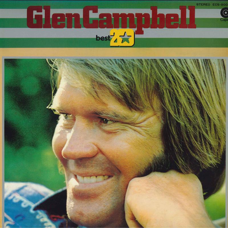 LP Record GLEN CAMPBELL - Glen Campbell Best 20 ECS90033 CAPITOL RECORDS 1976 Japan Obi Country Used