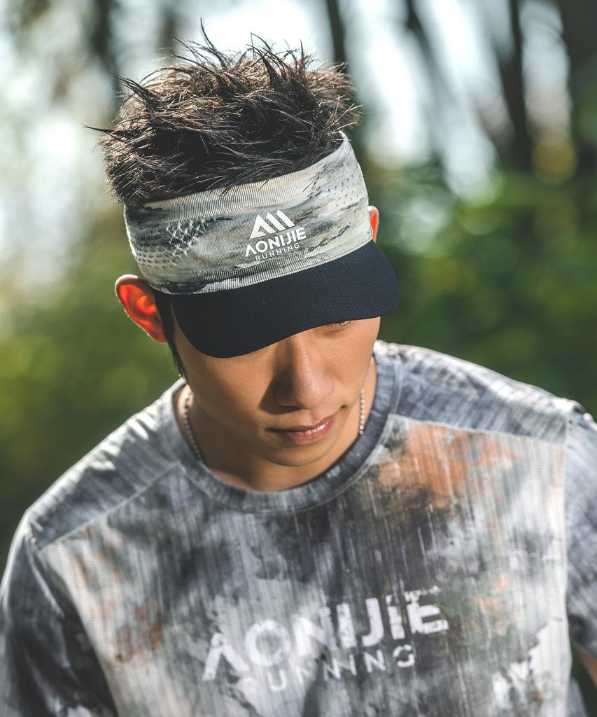 Козырек от солнца Oniji Running Elite C61 (Зеленый тай-дай)