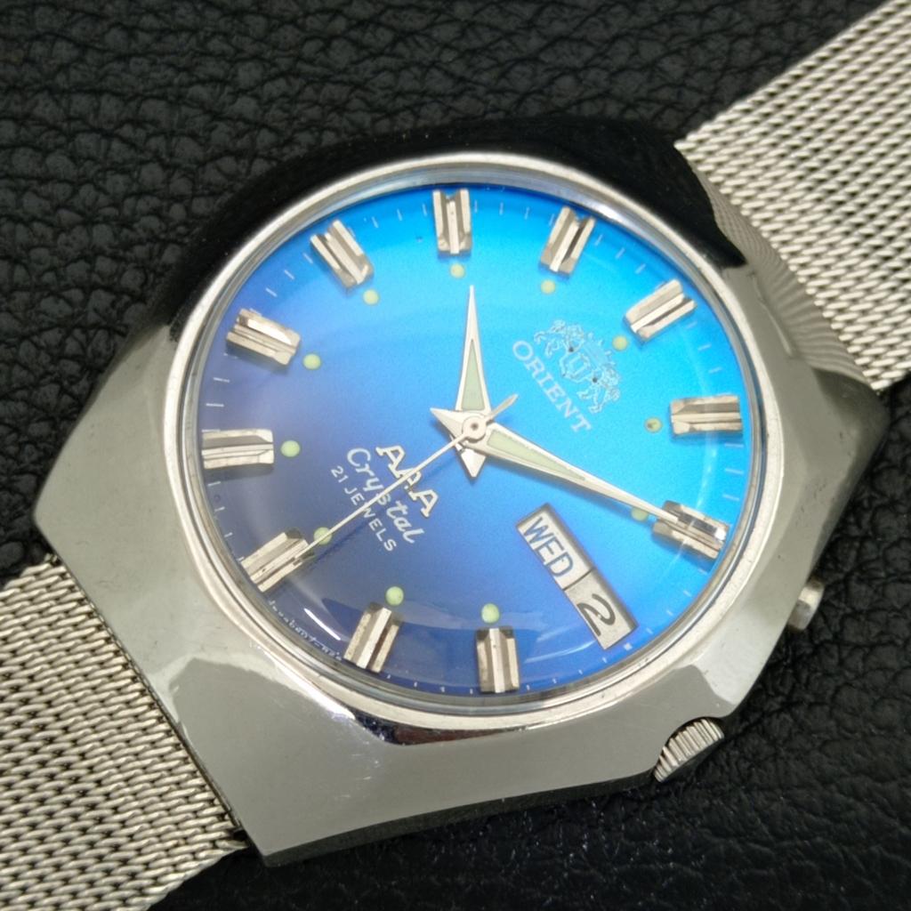 АВТОМАТИЧЕСКИЕ ВИНТАЖНЫЕ ORIENT AAA КРИСТАЛЛ ЯПОНИЯ МУЖСКИЕ ОРИГИНАЛЬНЫЕ ЧАСЫ С ЦИФЕРБЛАТОМ a706922-1