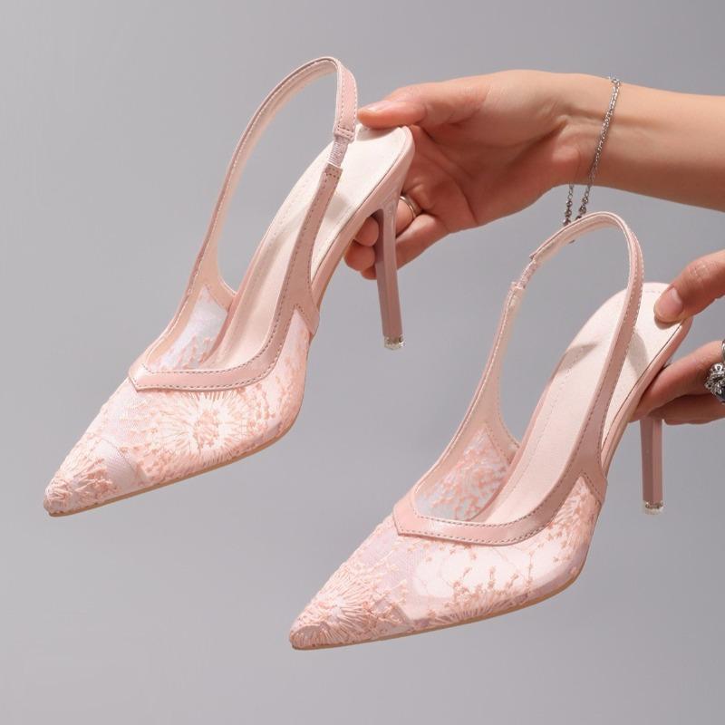 Модная Роскошная Белая Кружевная Обувь на Супер Высоком Каблуке для Женщин Осенние Элегантные Остроносые Банкетные Свадебные Туфли Бренд Женские Шпильки