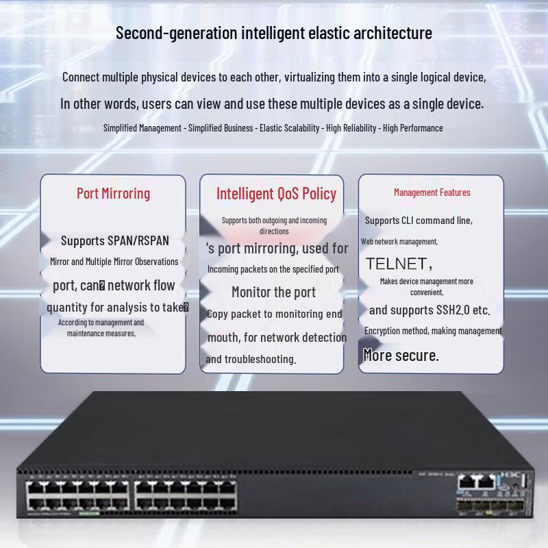 H3C S5560-30C-EI-G-H1 Enterprise Aggregation Switch