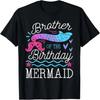 Brother Of The Birthday Mermaid Theme Family Bday Party T-Shirt