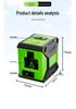 Портативный лазерный уровень Mini2 с автовыравниванием и аккумулятором - Компактный инфракрасный линейный уровень для отделки вблизи пола