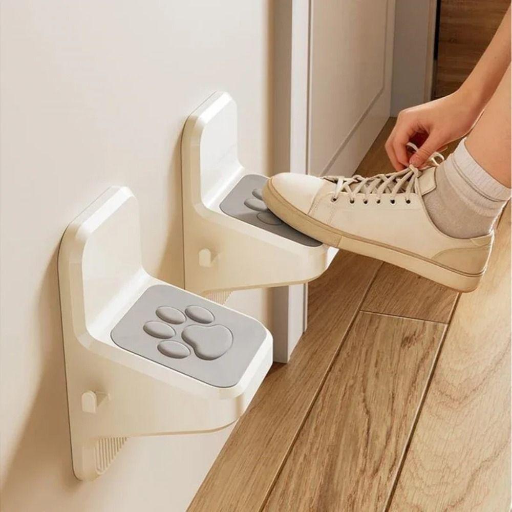 Self-Adhesive Pedicure Foot Pedal Slip-Resistant Shaving Leg Step Bathroom Foot Stool  Spa