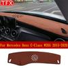 Накладка на приборную панель автомобиля для Mercedes Benz C-Class W205, противоскользящий коврик, солнцезащитный козырек, ковер, автомобильные аксессуары C180 C200 C220 C250