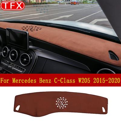 Накладка на приборную панель автомобиля для Mercedes Benz C-Class W205, противоскользящий коврик, солнцезащитный козырек, ковер, автомобильные аксессуары C180 C200 C220 C250
