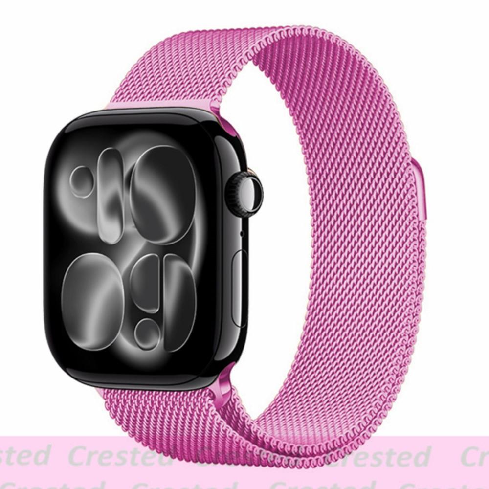 Strap For Apple Watch Band 46mm 44mm 45mm 40mm 42mm 41mm 49mm Milanese Loop correa Bracelet iWatch Series 11 10 Ultra 2 9 8 SE 3