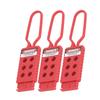 3PCS 6 Holes Tagout Hasps Electrical Insulation Lockout Hasp for Shutdown Maintenance 9mm Hole Diameter