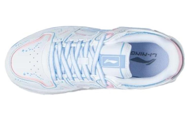 Li Ning Tianji Slip Resistant, Lightweight, And Breathable Height Increasing Low top Skateboard Shoes Women's White AGCS200-1