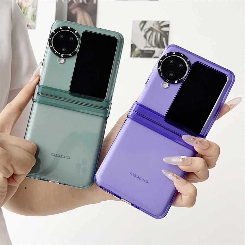 Креативный складной чехол для телефона OPPO N2-N3 Flip Hinge - прозрачный защитный чехол для мужчин и женщин