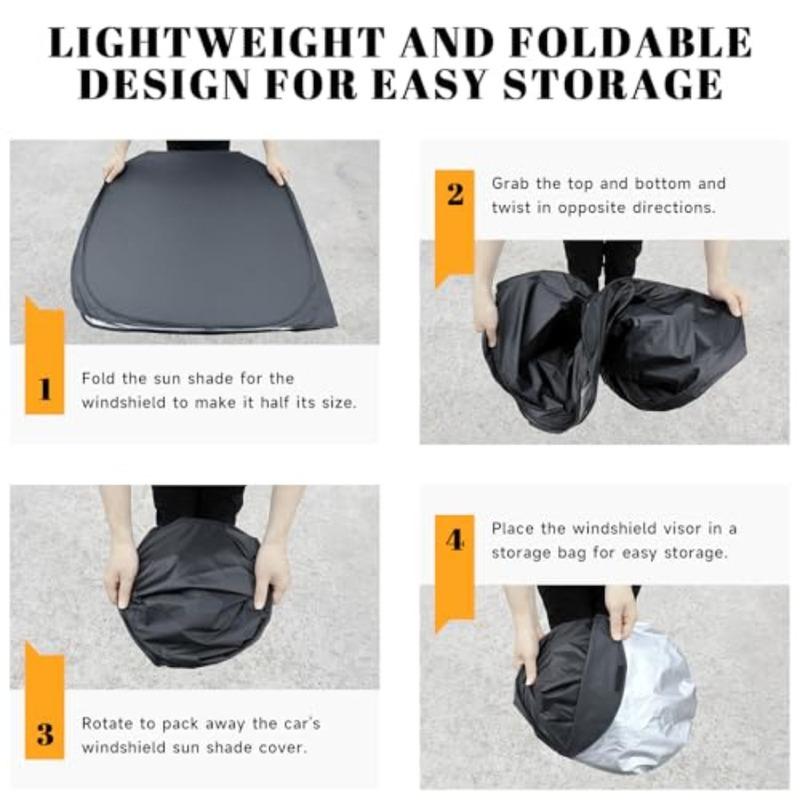 Car Windshield Sun Shade 2026 Accessories OEM Design Reflective Foldable Heat Insulation Sunshade Ultimate Protection