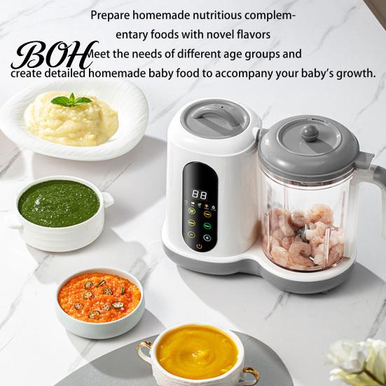 Nutrient Preserving Food Maker Infant Maker, Processor And Steamer, Puree Blender, Multifunctional Automatic Steam Cooking Device Baby Supplement for