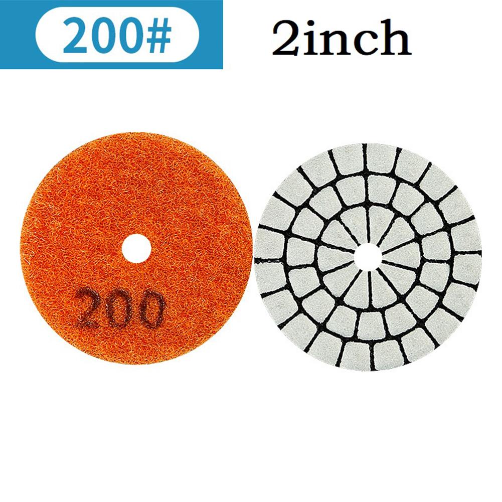 2 Inch 50mm Diamond Dry Polishing Pad Type For Granite Marble Sanding Disc Diamond Polishing Pad Dry Flexible Resin Sanding Disc