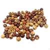 100 Pieces 10mm Mixed Round Wooden Beads for Bracelet Necklace Jewelry Making Loose Spacer Charms