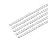 Uxcell 5pcs 304 Stainless Steel Round Bars, 4mm X 450mm, Solid Shaft Rods for DIY Craft Model Cars, Helicopters, and Airplanes