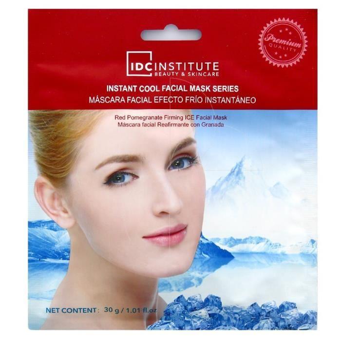 Masque tissu - IDC INSTITUTE - Effet froid - 30g - Sans parabène - Tous types de peau