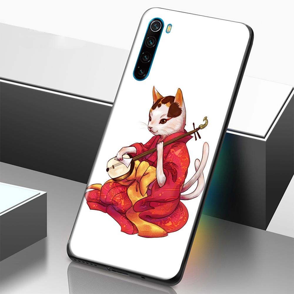 Силиконовый чехол для телефона Myth Legend Art Cat Fox Fish для Xiaomi Redmi Note 9 9T 10 10s 11 11s 11E 8 7 Poco M3 M4 Pro 5G