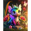 Frame Cartoon Dragon Animals Painting Diy Digital Painting By Numbers Modern Wall Art Picture For Home Decor