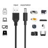 Universal 10 In 1 USB To DC5V Power Cable Kit with DC4017 5525 1735 TypeC Plugs 10 Adapter Power Charging Cord