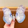 Красочные крылья, большая бабочка, жемчужная заколка для волос, детские милые милые аксессуары для волос