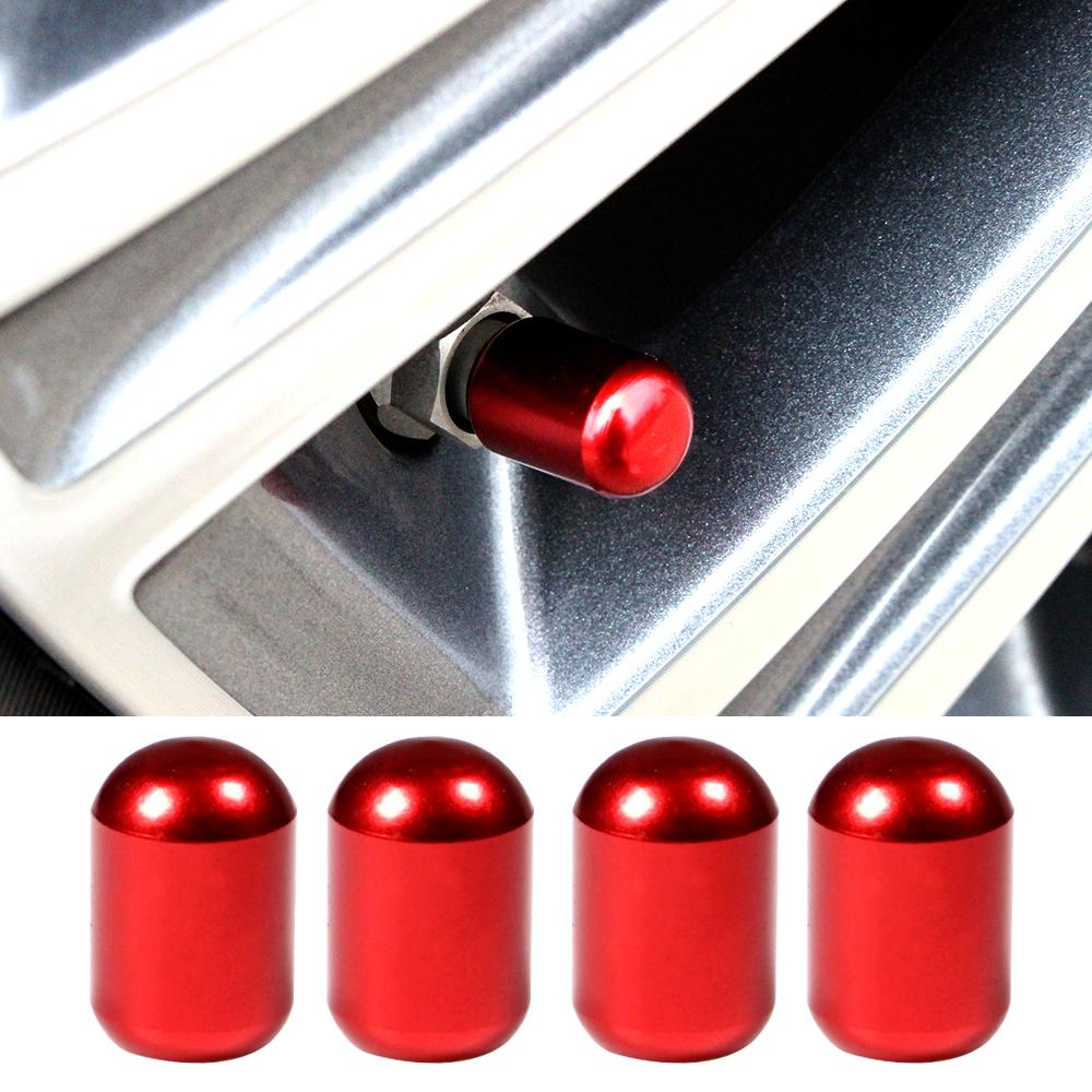 4Pcs/Set Universal Car Wheel Tire Valve Stem Caps Dustproof Covers Metal Aluminum Alloy for Bike Car Trucks Motorbike Bicycle