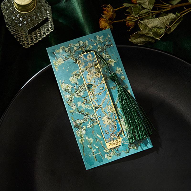 Ретро Классическая Европейская Закладка для Книги Винтажная Картина Маслом Серия Металлическая Полая Закладка Для Студентов Креативный Дизайн Подарок Учителю