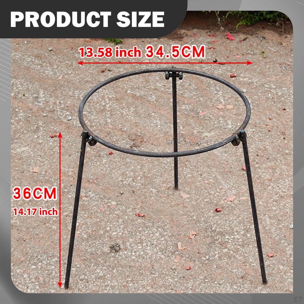 Тренога для костра Складная стойка для котелка/гриля для кемпинга и пикника