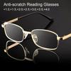 Square Reading Glasses Men Women Full Frame Presbyopic Glasses Magnifier Anti-Scratch Diopter Eyewear Gift for Parents