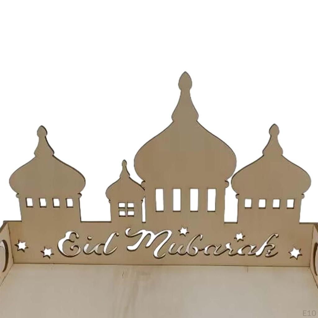 Ид украшения исламский поднос Рамадан DIY сервировка десертная тарелка праздничные принадлежности