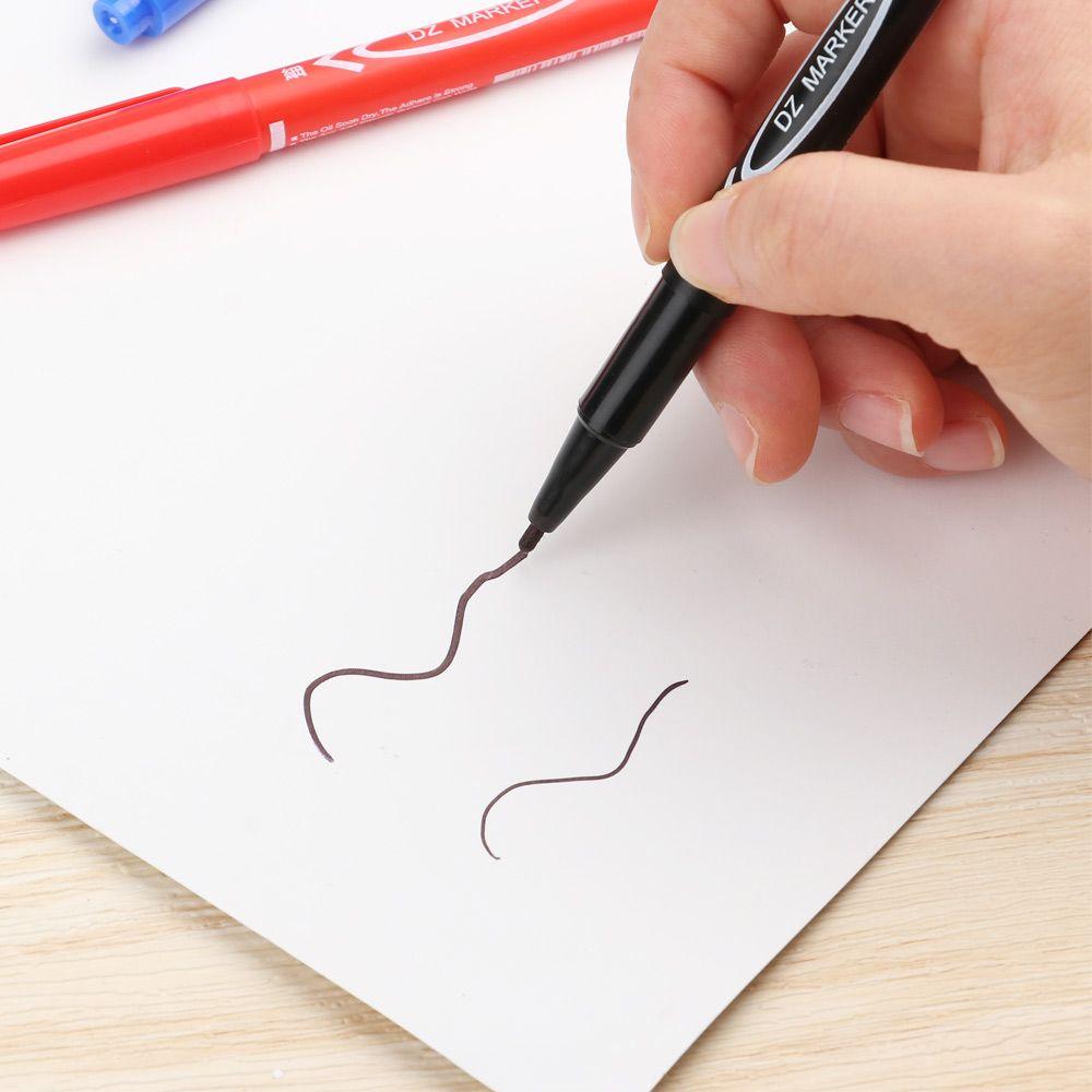 Art Drawing Signature Tyre Markers Twin Tip Double Head Oily Waterproof Pens Permanent Marker Pen