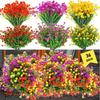 12/18/30/36 шт. Искусственные цветы - Устойчивые к УФ-лучам, Разноцветные, Реалистичные Искусственные Цветы и Кустарники - Декор для Окна, Веранды на Открытом Воздухе