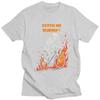 Мужские футболки с принтом 'Catch Me Burnin Bicycle Cyclist Skeleton', 100% хлопок, с коротким рукавом, модные, одежда
