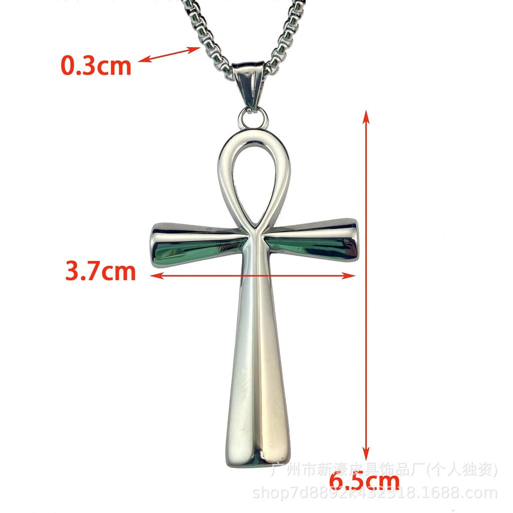 Древнеегипетское ожерелье Анка, подвеска в виде креста жизни, винтажная индивидуальность, модные аксессуары