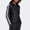 adidas Оригинальная Повседневная Теплая Спортивная Куртка с Капюшоном Женская Куртка Черная ED4784
