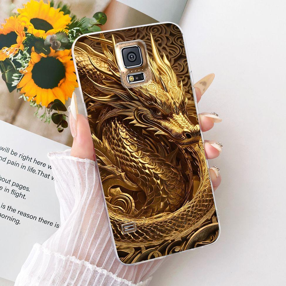 Transparent For Samsung S5 Case Fashion Butterfly Cute Cat Funny Painted Cover For Samsung Galaxy S5 SM-G900F SM-G900M Casing