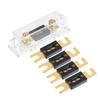 X AUTOHAUX 1 Комплект автомобильного провода 2 4 AWG Держатель предохранителя ANL и 5 предохранителей ANL 80A Вход/Выход 1/0