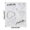 Heart Silicone Molds Love You XOXO Letter Kiss Rose Fondant Mold Cake Decorating Tools Cupcake Topper Candy Resin Clay Chocolate Gumpaste Mold