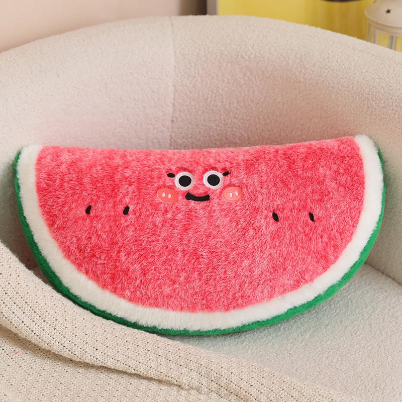 Мультяшная подушка-симуляция арбуза, плюшевая игрушка для украшения детской спальни