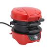 Breakfast Sandwich Maker with Egg Cooker Ring Customize Ingredients for English Muffins Croissants Mini Waffles Red US