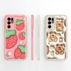 Чехол для OPPO Reno6 6Z 7 7Z 8 8Z 10 Pro Plus Lite 4G 5G с милым рисунком медведя-клубники, мягкий жидкий силиконовый высококачественный противоскользящий корпус для OPPO Capa