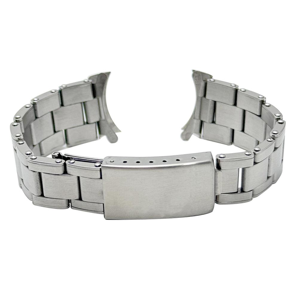 Винтажный браслет для часов из нержавеющей стали с заклепками для Rolex Air King, трехзвеньевой дизайн, раскладывающаяся застежка-бабочка, 19 мм.