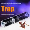 Сталь Гусеница Эдди Ловец Червей Ловушка Пресноводный Аквариум Коралл Морская Рыба Ловец Червей Пластиковый Материал