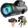 80x100 High-Magnification Monocular Telescope with Smartphone Compatible Tripod, Easy Mounting, Waterproof, BAK4 Prism, Perfect for Concerts, Live