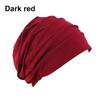 Elastic Women Turban Hat Winter Warm Muslim Hijabs Soft Cotton Head Wrap Beanies Chemo Hat Sleep Caps Hair Loss Headscarf